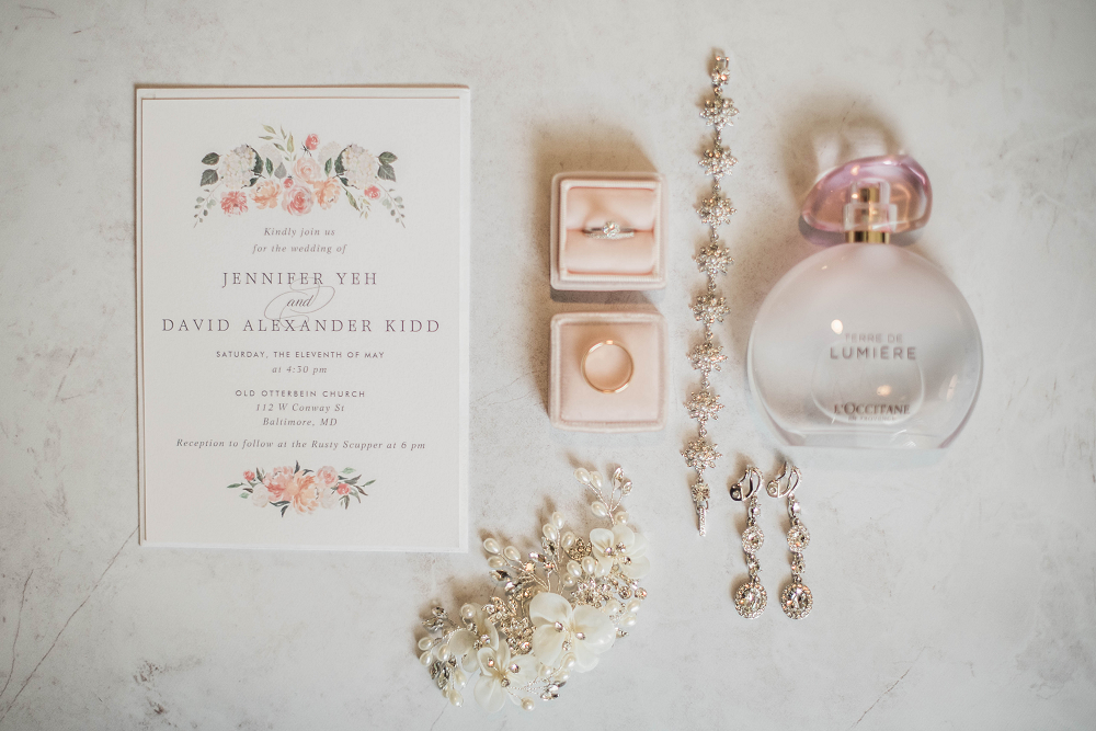 Pale Pink and Blush Wedding Details