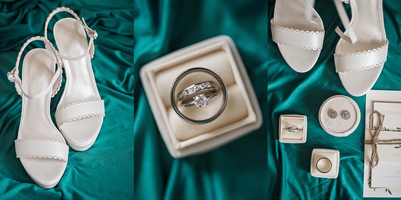 emerald wedding details
